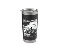 Funny Grim Reaper Last Responder Vintage Dad Goth Graphic Bicchiere termico in acciaio inox doppia parete