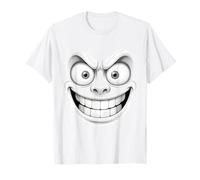 Funny Grin Face Design. Show Your Playful Side Maglietta