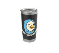 Funny Group Chat Informant Birdie Humor Bicchiere termico in acciaio inox doppia parete