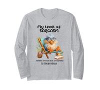 Funny Grumpy Bird Witty Quote Sarcastic Gift for Men Women Maglia a Manica