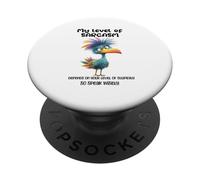 Funny Grumpy Bird Witty Quote Sarcastic Gift for Men Women PopSockets PopGrip Adesivo