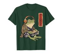 Funny Grumpy Frog Japanese Art Ukiyo-e Maglietta