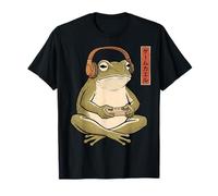 Funny Grumpy Frog Japanese Art Ukiyo-e Maglietta