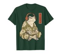 Funny Grumpy Frog Japanese Art Ukiyo-e Maglietta