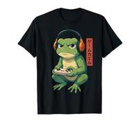 Funny Grumpy Frog Japanese Art Ukiyo-e Maglietta