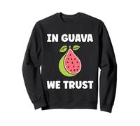 Funny guavas Cute Fruit Quote Simple in Guava We Trust Felpa