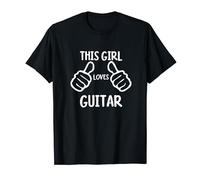 Funny Guitar Lover This Girl Loves Guitar Maglietta