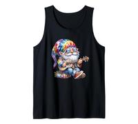 Funny Guitar Teacher Hippie GNOME Flower Power for Hippies Canotta