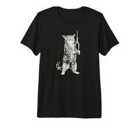 Funny Gym Cat Vintage Workout Meme Tricipiti Pushdown Maglietta Premium