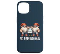 Funny Gym Gnomes In Dads Fitness Apparel No Pain No Gain Custodia per iPhone 13