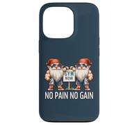 Funny Gym Gnomes In Dads Fitness Apparel No Pain No Gain Custodia per iPhone 13 Pro