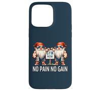 Funny Gym Gnomes In Dads Fitness Apparel No Pain No Gain Custodia per iPhone 15 Pro Max