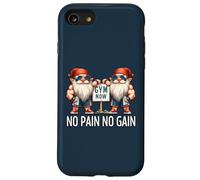 Funny Gym Gnomes In Dads Fitness Apparel No Pain No Gain Custodia per iPhone SE (2020) / 7 / 8