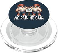 Funny Gym Gnomes In Dads Fitness Apparel No Pain No Gain PopSockets PopGrip per MagSafe