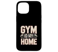 Funny Gym Memes Funny Gym Citazione Love To Lift Gym Is My Home Custodia per iPhone 15