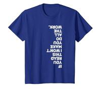 Funny Gym Shirt Men Lazy Gym Buddy Lazy Bench Press Spotter Maglietta, Bambini, Blu Reale, 2 Anni