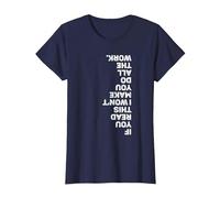 Funny Gym Shirt Men Lazy Gym Buddy Lazy Bench Press Spotter Maglietta, Donna, Navy, 3XL