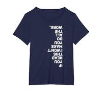 Funny Gym Shirt Men Lazy Gym Buddy Lazy Bench Press Spotter Maglietta, Donna Plus-Size, Navy, 5X