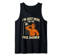 Funny Gym Workout Bodybuilding | Here for The Free Shower Canotta