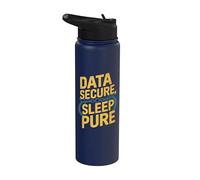 Funny Hacker Cyber Security - Data Secure Sleep Pure Stainless Steel Insulated Water Bottle