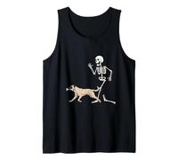 Funny Halloween Anatolian Shepherd Dog And Skeleton Canotta