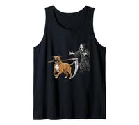 Funny Halloween Boxer Dog And The Reaper Canotta