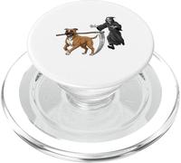 Funny Halloween Boxer Dog and The Reaper PopSockets PopGrip per MagSafe