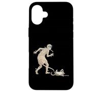 Funny Halloween Cat and Mummy Custodia per iPhone 16 Plus