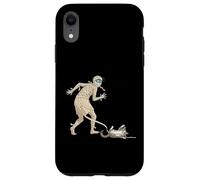 Funny Halloween Cat and Mummy Custodia per iPhone XR