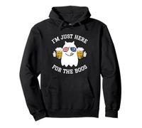 Funny Halloween Costume Gift I'm Just Here for The Boos Felpa con Cappuccio