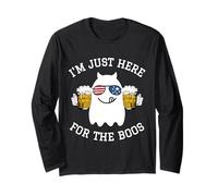 Funny Halloween Costume Gift I'm Just Here for The Boos Maglia a Manica