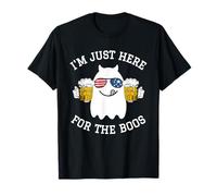 Funny Halloween Costume Gift I'm Just Here for The Boos Maglietta