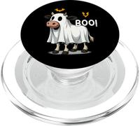 Funny Halloween Cow Ghost Boo Spooky Farmer PopSockets PopGrip per MagSafe