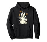 Funny Halloween Doctor Ghost Halloween Hospital Crew Medical Felpa con Cappuccio