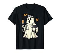 Funny Halloween Doctor Ghost Halloween Hospital Crew Medical Maglietta