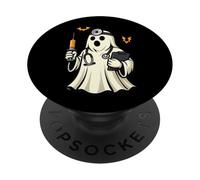Funny Halloween Doctor Ghost Halloween Hospital Crew Medical PopSockets PopGrip Adesivo