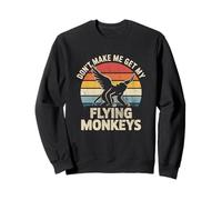 Funny Halloween Don't Make Me Get My Flying Monkeys Costume Felpa