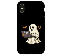 Funny Halloween Ghost Developer Designer Web Programmer Code Custodia per iPhone X/XS