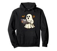 Funny Halloween Ghost Developer Designer Web Programmer Code Felpa con Cappuccio