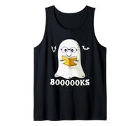 Funny Halloween Ghost Reading Books Librarian Halloween Canotta