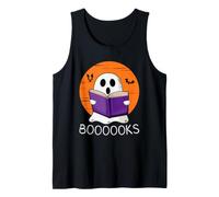Funny Halloween Ghost Reading Books Librarian Halloween Canotta