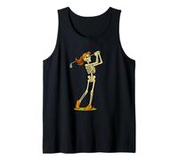 Funny Halloween Golf Skeleton Golf Girl Golfer Canotta