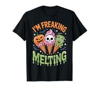 Funny Halloween Ice Cream I'm Freaking Melting Cute Spooky Maglietta