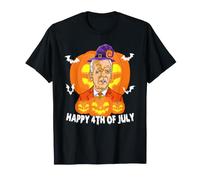 Funny Halloween Joe Biden Happy 4th of July Maglietta