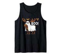 Funny Halloween Moose Ghost Boo Spooky Canotta