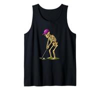 Funny Halloween Skeleton Playing Golf Golfer Dad Canotta