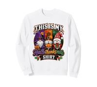Funny Halloween Thanksgiving Christmas Gnomes Holiday Mashup Felpa