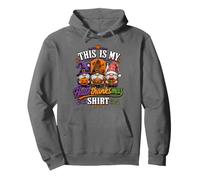 Funny Halloween Thanksgiving Christmas Gnomes Holiday Mashup Felpa con Cappuccio