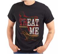 Funny Halloween Undead Zombies Treat Eat Me Womens or Mens Crewneck T Shirt Tee