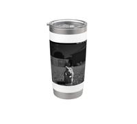 Funny Hamster Flipping Off Middle Finger On Security Camera Bicchiere termico in acciaio inox doppia parete